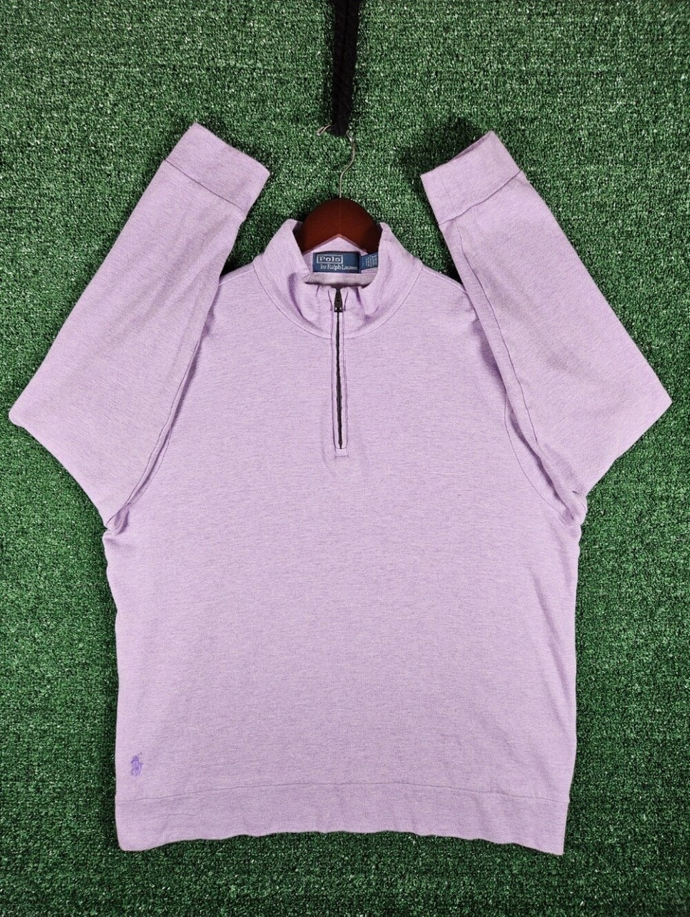 Polo by Ralph Lauren Lightweight Quarter Zip Pullover Sweater / Mens Size Large